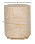 LH Home Zac Concrete Outdoor Side Table