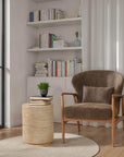 LH Home Zac Concrete Outdoor Side Table