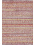 LOOMLAN Rugs Zaraxa Orange Washable Indoor-Outdoor Rug