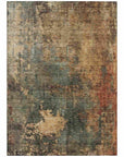 LOOMLAN Rugs Zuleya Green Washable Indoor-Outdoor Rug