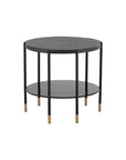 Zuma Side Table Concrete Top Glass Shelf - LOOMLAN - SUNPAN - Outdoor Side Tables
