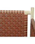 Wade Wood Frame Leather Patio Sofa -- view 5