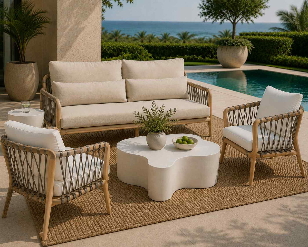 Coco Wood Framed Patio Chair - view 3