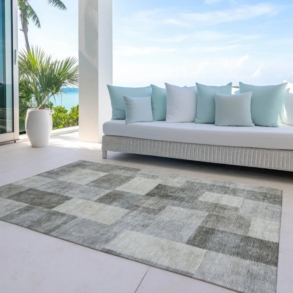 Aari Brown Washable Indoor - Outdoor Rug - LOOMLAN - LOOMLAN Rugs - Outdoor Rugs
