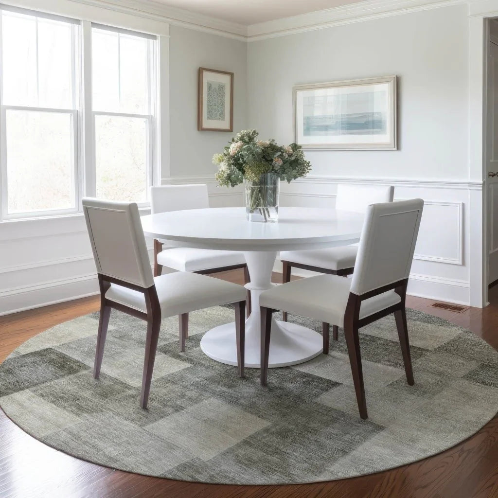 Aari Brown Washable Indoor - Outdoor Rug - LOOMLAN - LOOMLAN Rugs - Outdoor Rugs