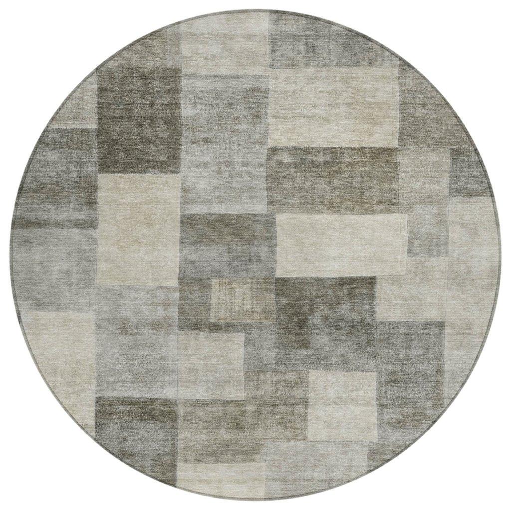 Aari Brown Washable Indoor - Outdoor Rug - LOOMLAN - LOOMLAN Rugs - Outdoor Rugs