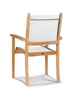 Pearl Stacking Teak Outdoor Dining Armchair 4PC -- view 18