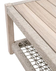 Wrap Wooden Rectangular Outdoor Coffee Table - view 7