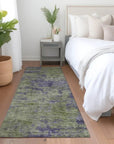 Acacina Green Washable Indoor - Outdoor Rug - LOOMLAN - LOOMLAN Rugs - Outdoor Rugs