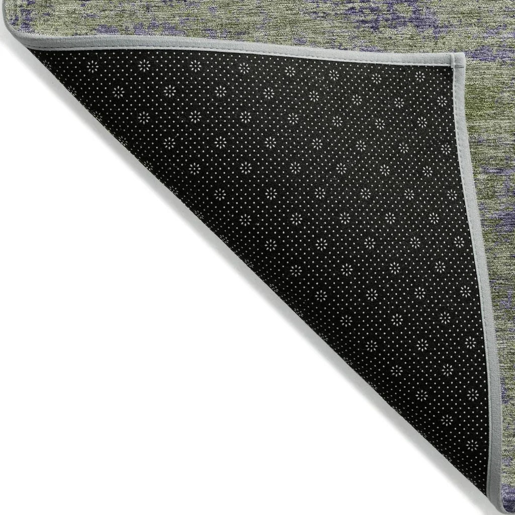 Acacina Green Washable Indoor - Outdoor Rug - LOOMLAN - LOOMLAN Rugs - Outdoor Rugs