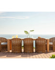 Natural Teak Outdoor Dining Table