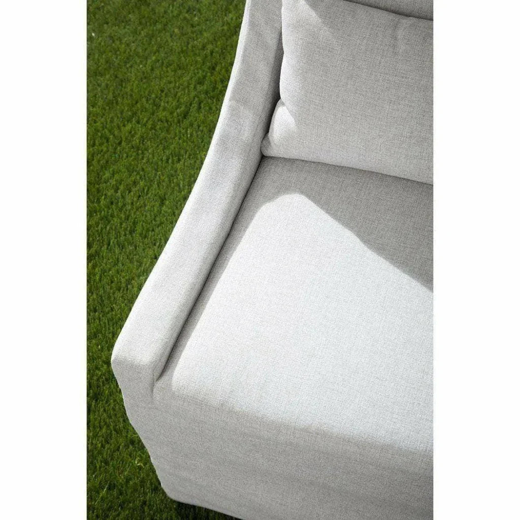 Adele Outdoor Slipcover Dining Chair Blanca Teak Wood - LOOMLAN - Essentials For Living - Outdoor Dining Chairs