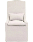 Adele Outdoor Slipcover Dining Chair Blanca Teak Wood - LOOMLAN - Essentials For Living - Outdoor Dining Chairs