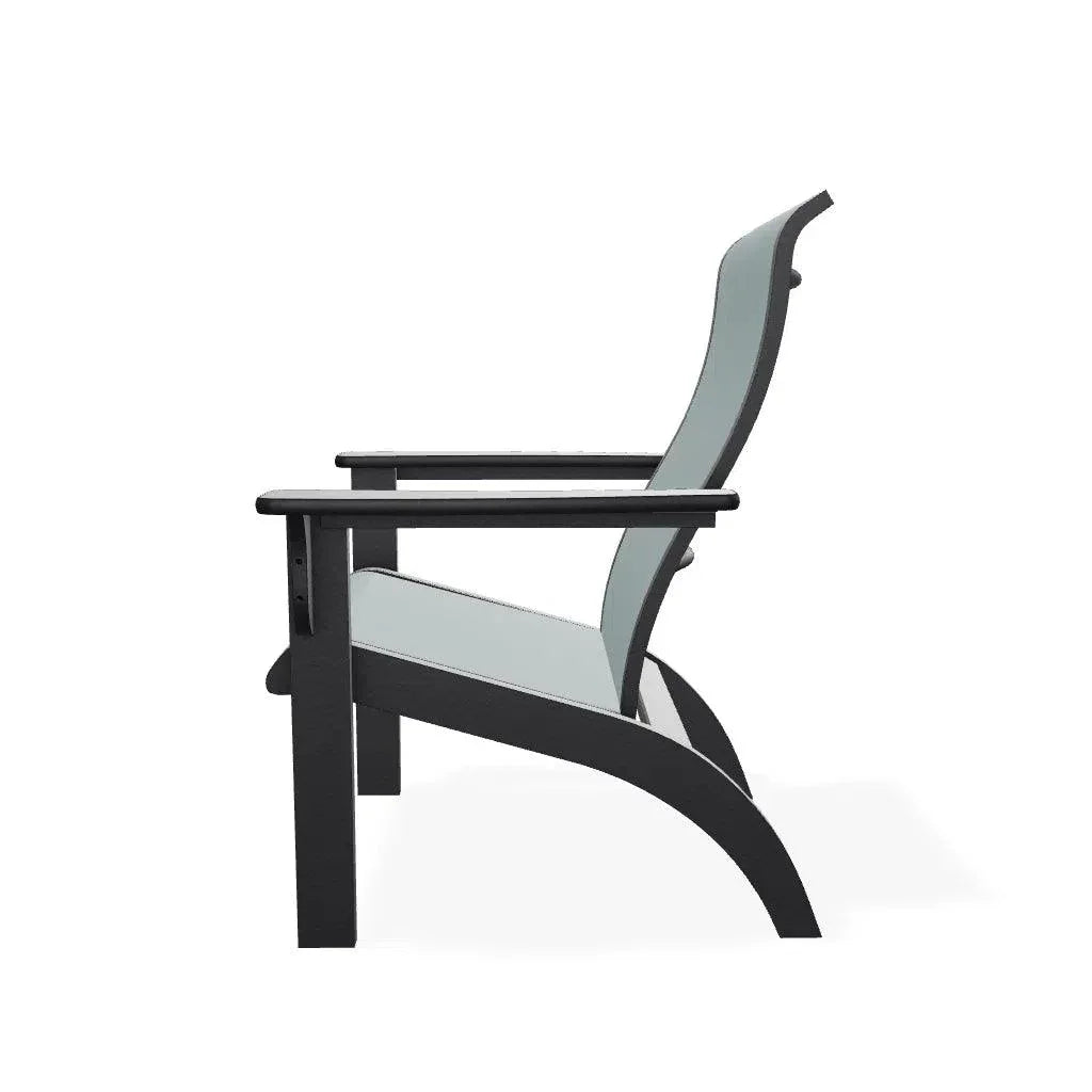 Adirondack Marine Grade Polymer Durable Sling Arm Chair - LOOMLAN - Telescope - Outdoor Accent Chairs