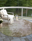 Adiva Brown Washable Indoor - Outdoor Rug - LOOMLAN - LOOMLAN Rugs - Outdoor Rugs