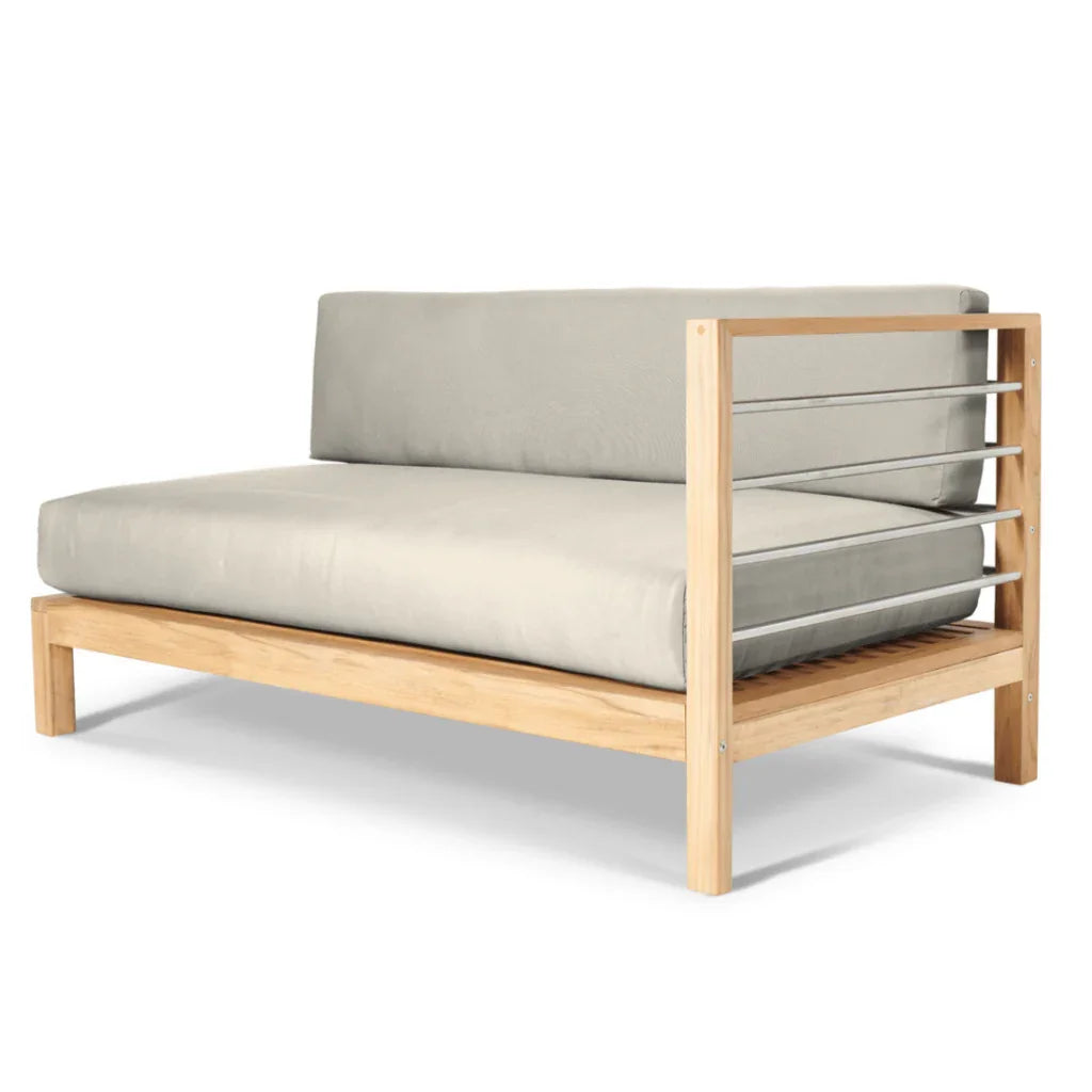 SoHo Teak Patio Sectional Sofa with Sunbrella Cushion -- view 17