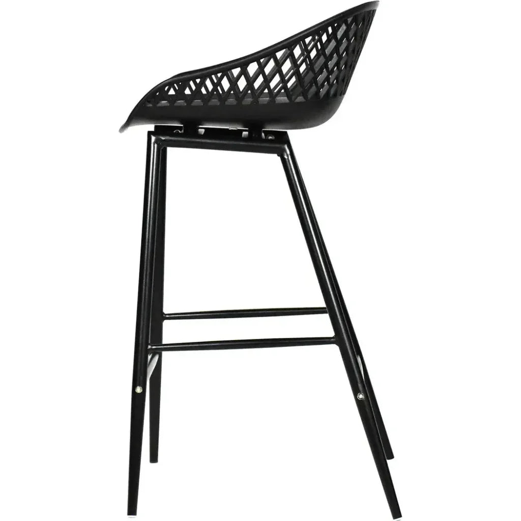 Piazza Black Outdoor Counter Stool -- view 2