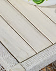 Wrap Wooden Rectangular Outdoor Coffee Table - view 8