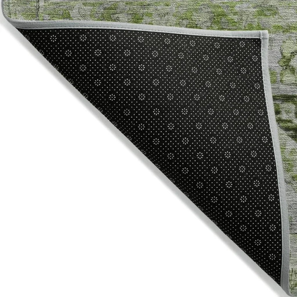 Aelain Aloe Washable Indoor - Outdoor Rug - LOOMLAN - LOOMLAN Rugs - Outdoor Rugs
