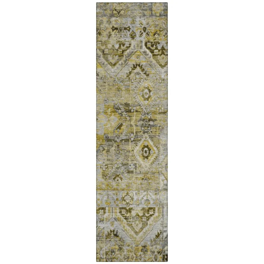 Aelain Gray Washable Indoor - Outdoor Rug - LOOMLAN - LOOMLAN Rugs - Outdoor Rugs