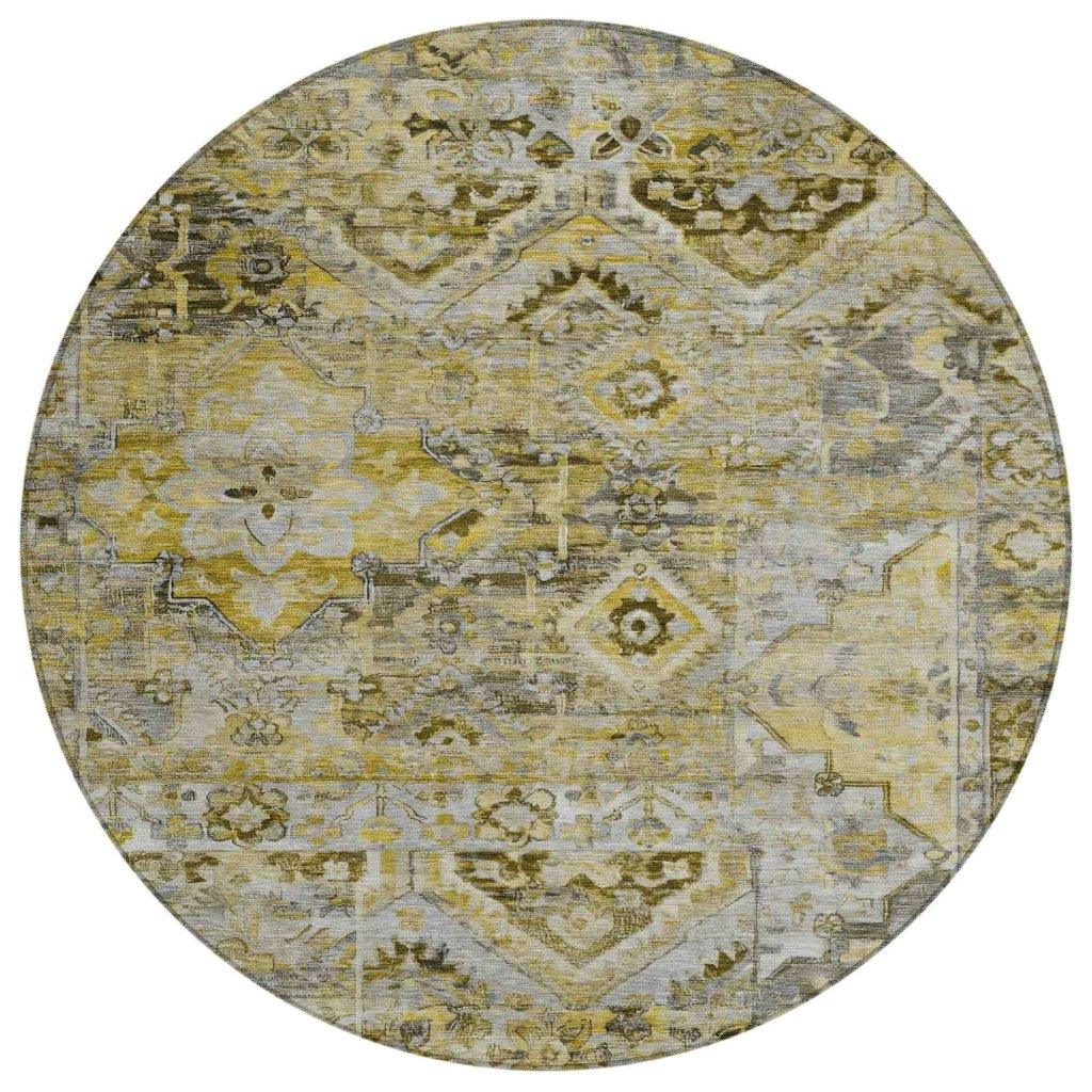 Aelain Gray Washable Indoor - Outdoor Rug - LOOMLAN - LOOMLAN Rugs - Outdoor Rugs