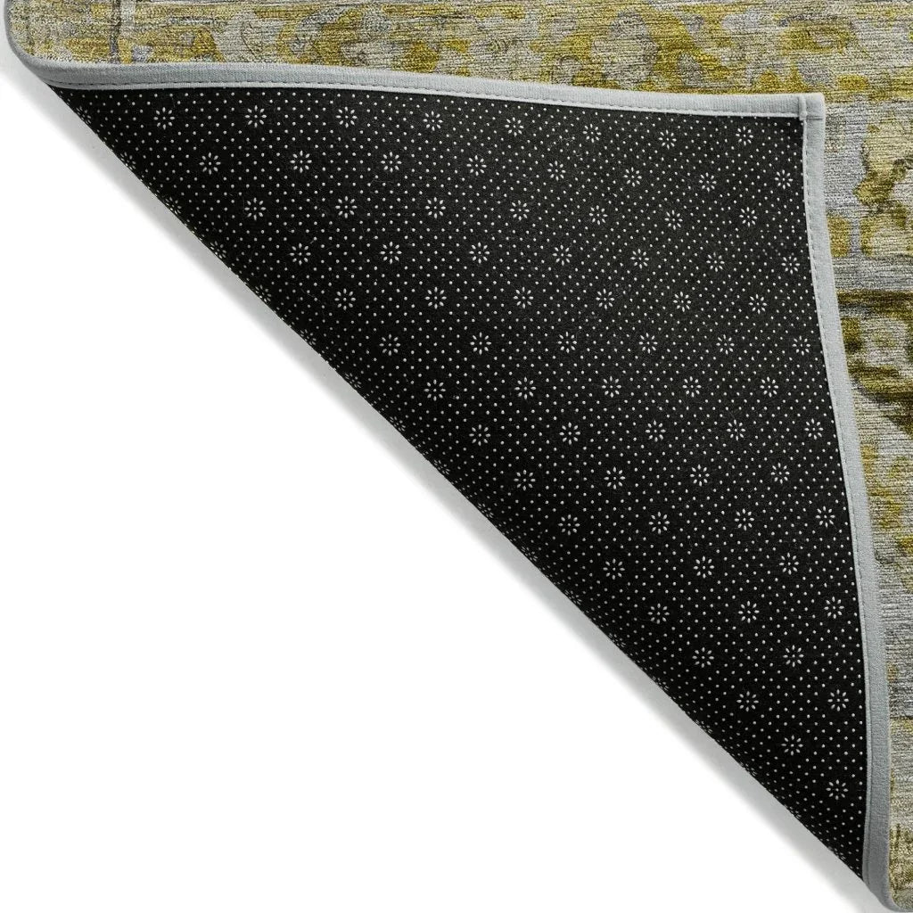 Aelain Gray Washable Indoor - Outdoor Rug - LOOMLAN - LOOMLAN Rugs - Outdoor Rugs