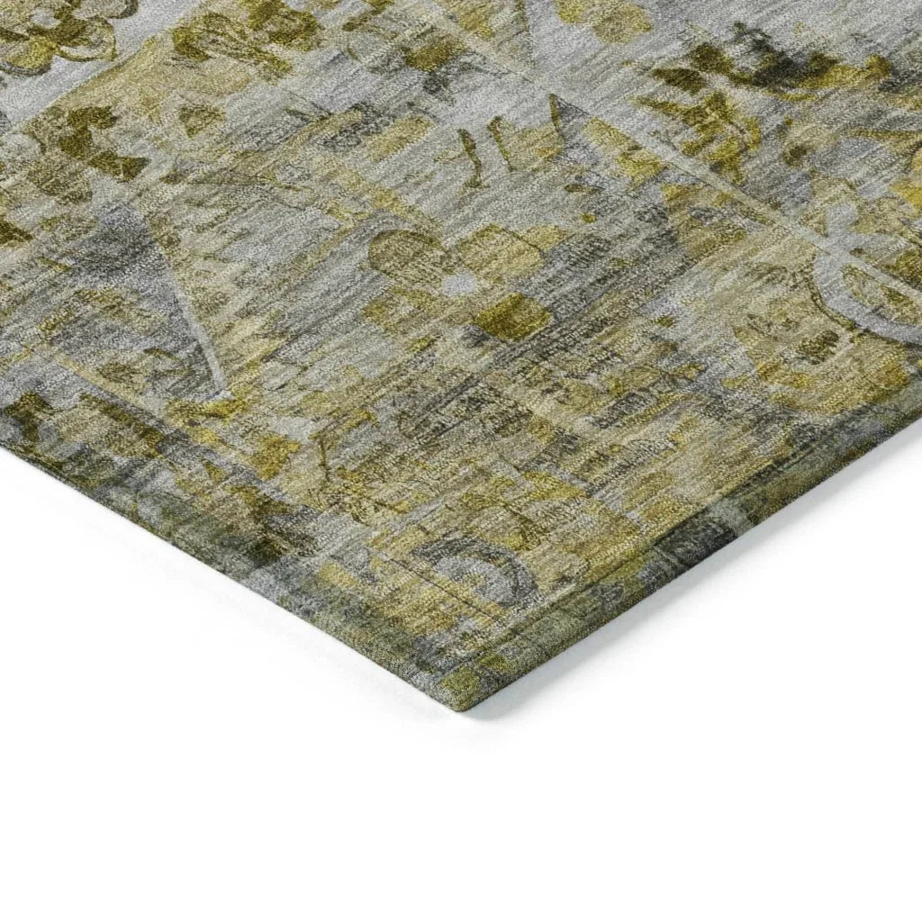 Aelain Gray Washable Indoor - Outdoor Rug - LOOMLAN - LOOMLAN Rugs - Outdoor Rugs