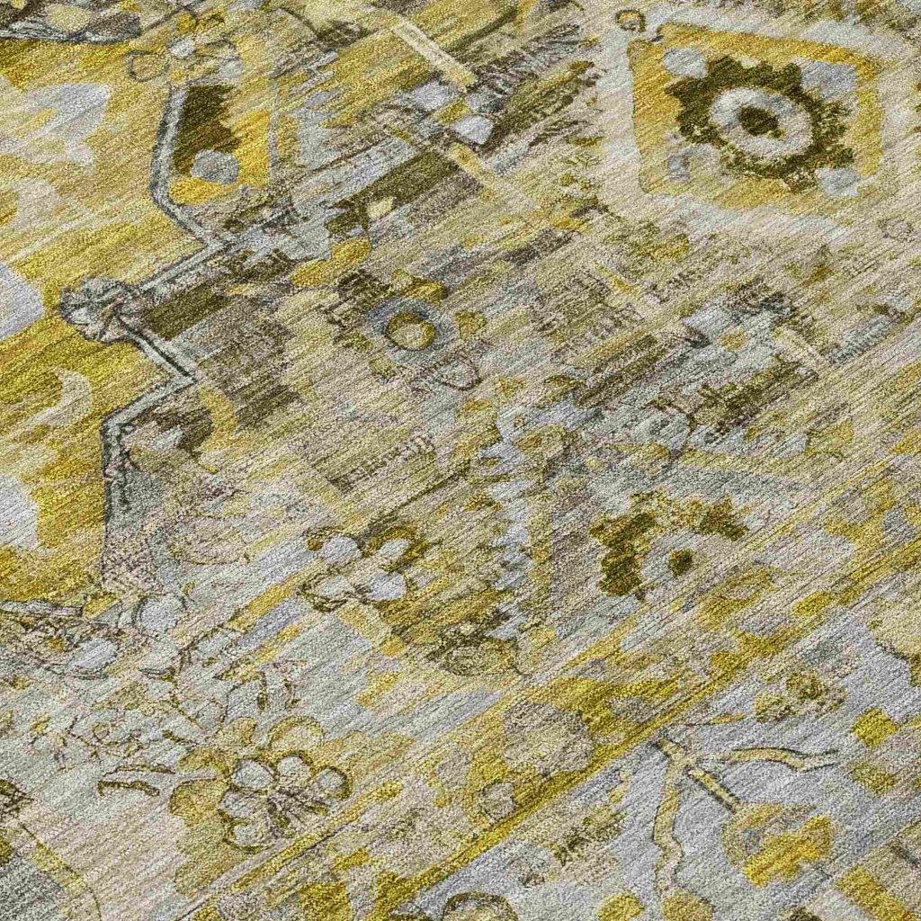 Aelain Gray Washable Indoor - Outdoor Rug - LOOMLAN - LOOMLAN Rugs - Outdoor Rugs