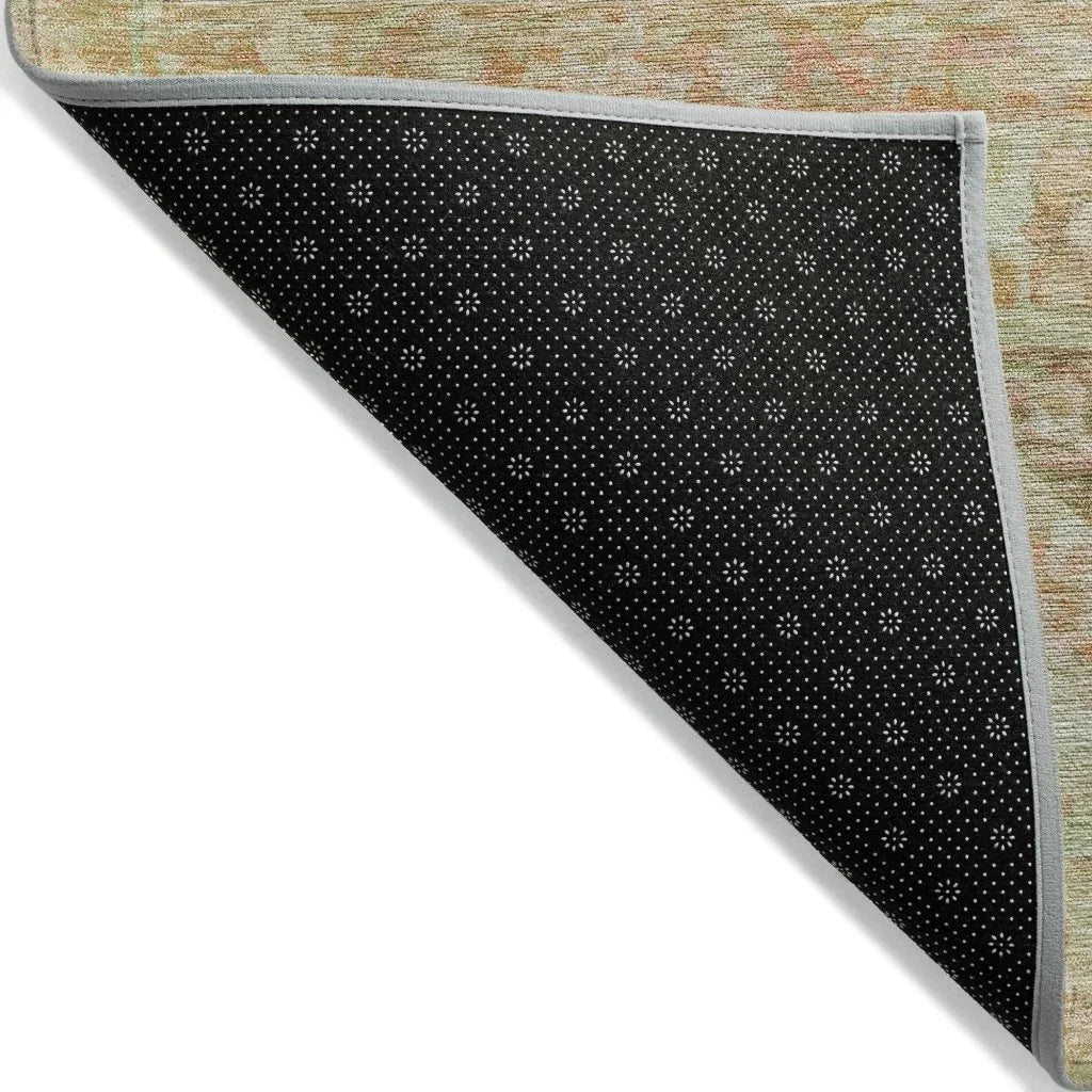 Aelain Orange Washable Indoor - Outdoor Rug - LOOMLAN - LOOMLAN Rugs - Outdoor Rugs