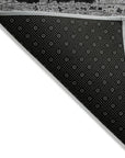 Aelaris Black Washable Indoor - Outdoor Rug - LOOMLAN - LOOMLAN Rugs - Outdoor Rugs