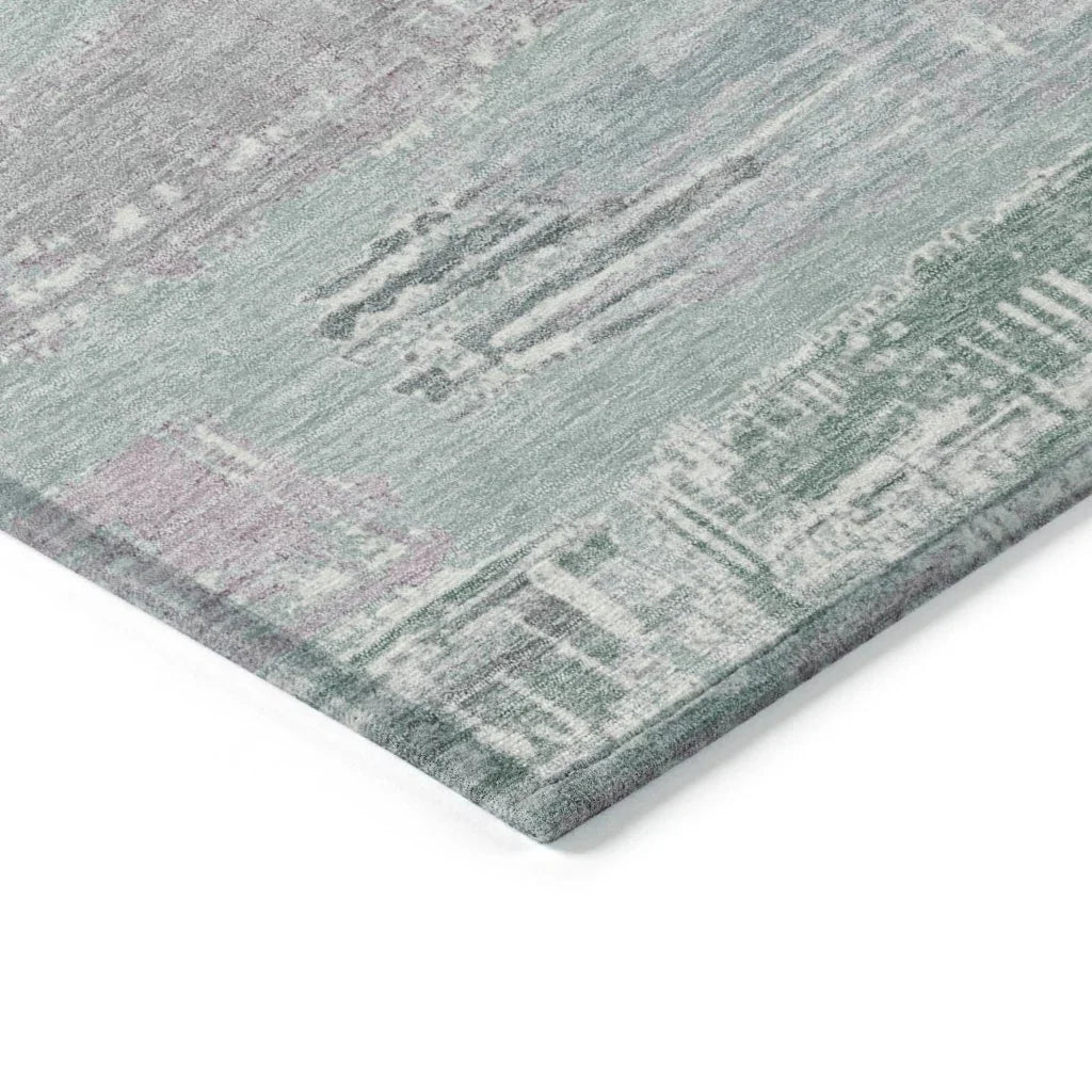 Aelaris Blue Washable Indoor - Outdoor Rug - LOOMLAN - LOOMLAN Rugs - Outdoor Rugs