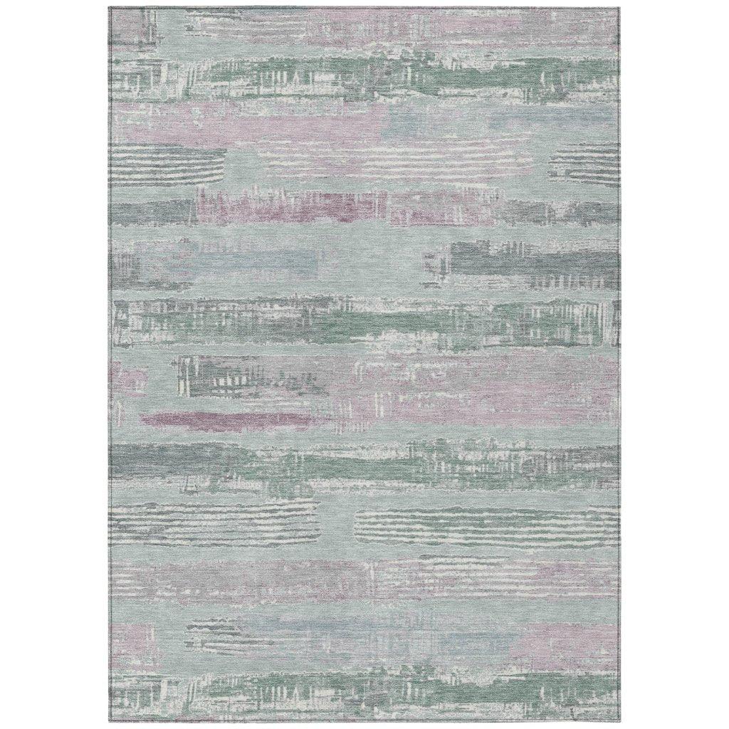 Aelaris Blue Washable Indoor - Outdoor Rug - LOOMLAN - LOOMLAN Rugs - Outdoor Rugs