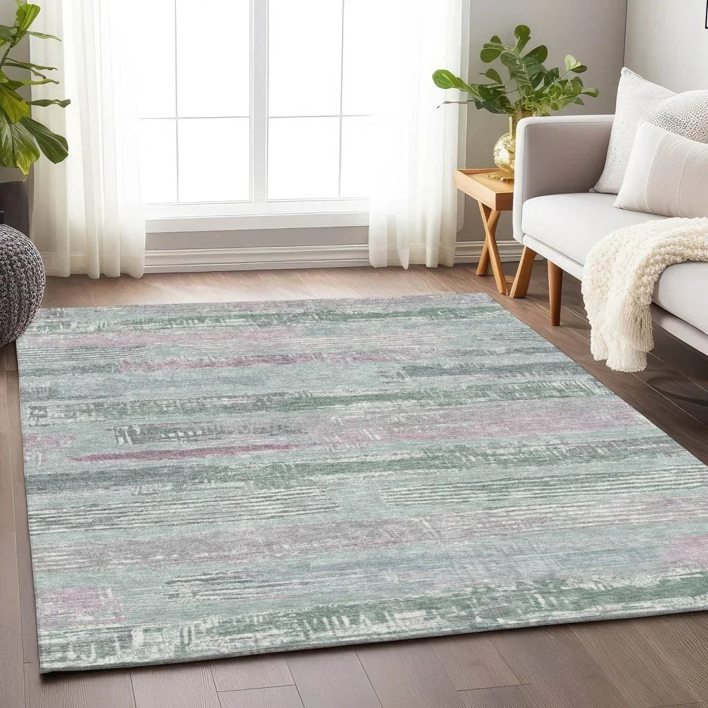 Aelaris Blue Washable Indoor - Outdoor Rug - LOOMLAN - LOOMLAN Rugs - Outdoor Rugs