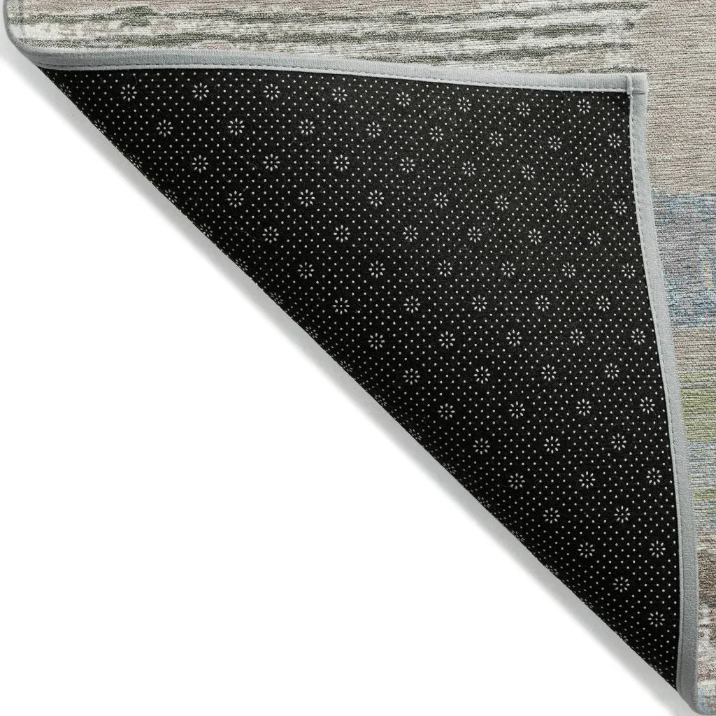 Aelaris Brown Washable Indoor - Outdoor Rug - LOOMLAN - LOOMLAN Rugs - Outdoor Rugs