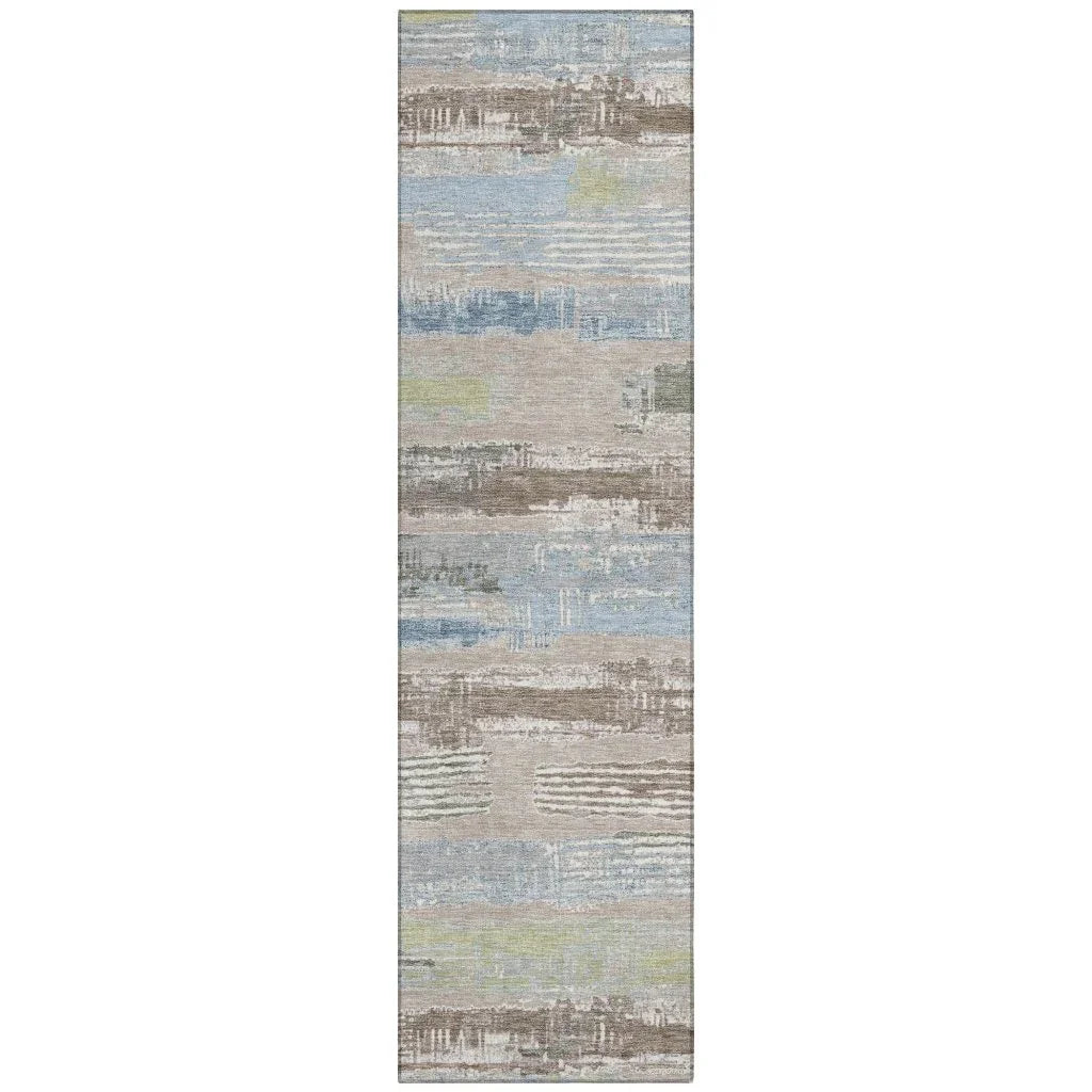 Aelaris Brown Washable Indoor - Outdoor Rug - LOOMLAN - LOOMLAN Rugs - Outdoor Rugs