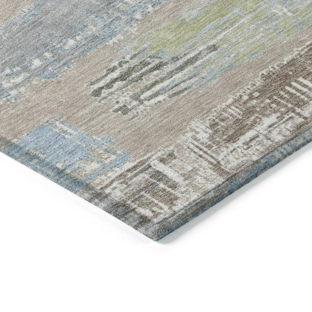 Aelaris Brown Washable Indoor - Outdoor Rug - LOOMLAN - LOOMLAN Rugs - Outdoor Rugs