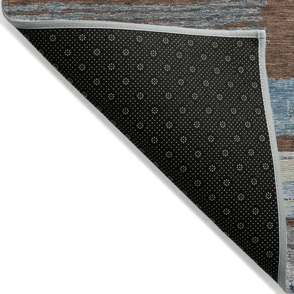 Aelaris Chocolate Washable Indoor - Outdoor Rug - LOOMLAN - LOOMLAN Rugs - Outdoor Rugs