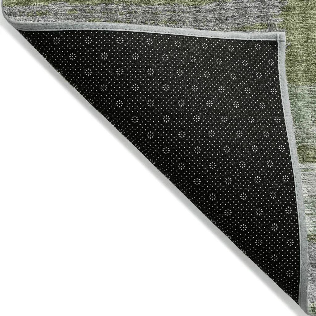Aelaris Green Washable Indoor - Outdoor Rug - LOOMLAN - LOOMLAN Rugs - Outdoor Rugs