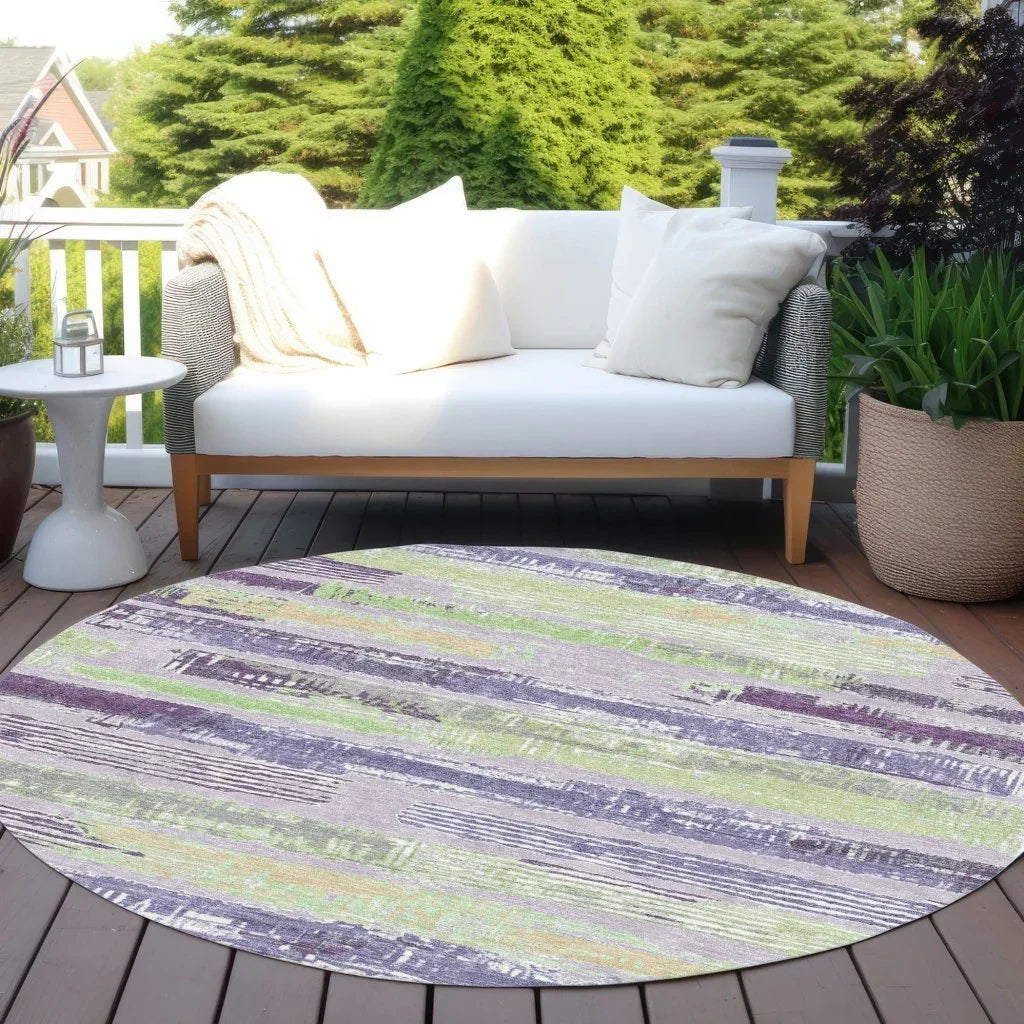 Aelaris Purple Washable Indoor - Outdoor Rug - LOOMLAN - LOOMLAN Rugs - Outdoor Rugs