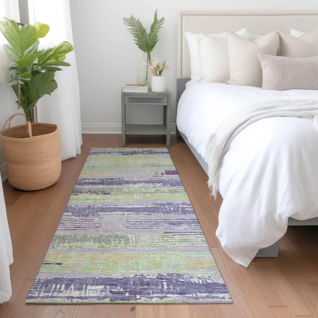 Aelaris Purple Washable Indoor - Outdoor Rug - LOOMLAN - LOOMLAN Rugs - Outdoor Rugs