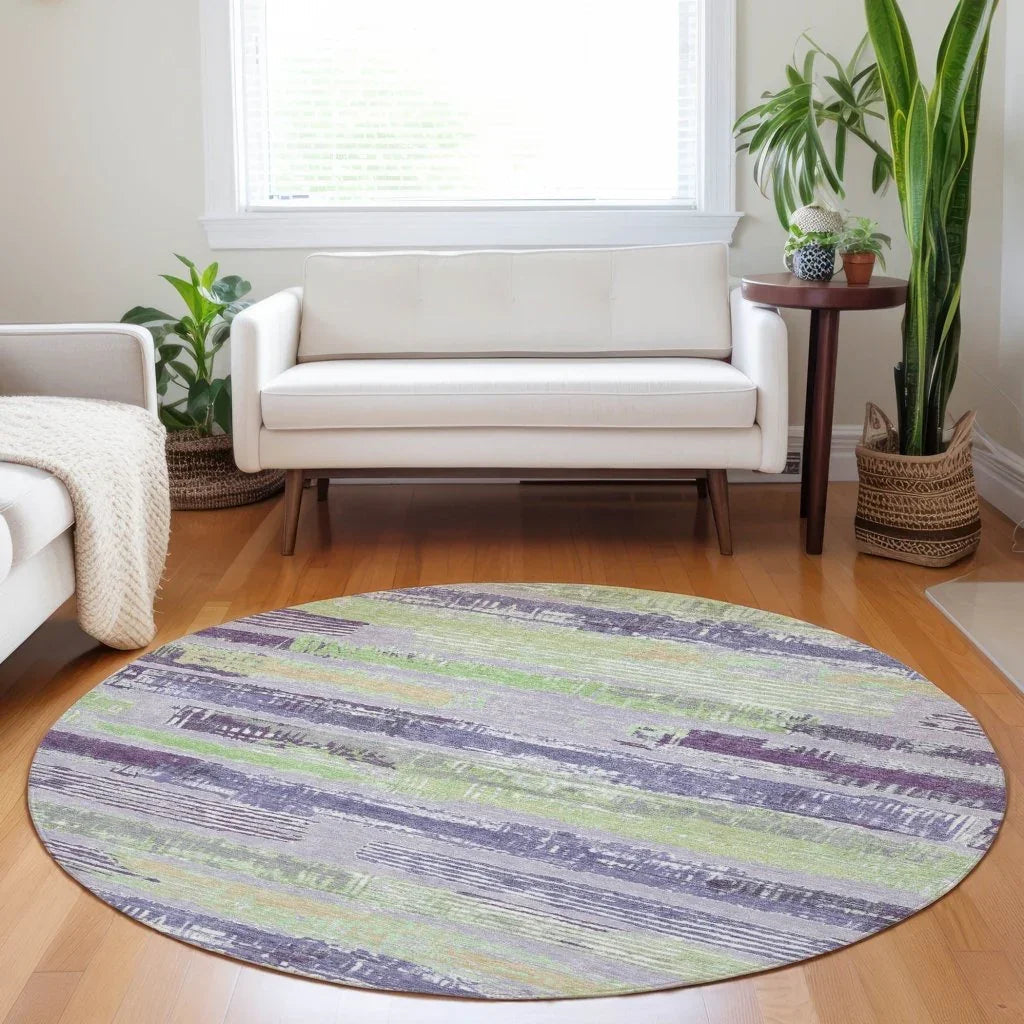 Aelaris Purple Washable Indoor - Outdoor Rug - LOOMLAN - LOOMLAN Rugs - Outdoor Rugs