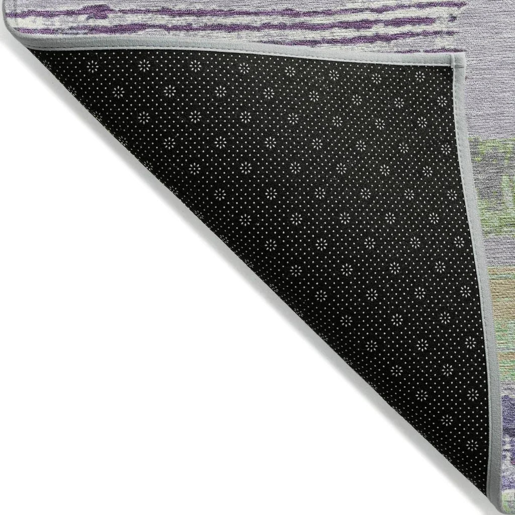 Aelaris Purple Washable Indoor - Outdoor Rug - LOOMLAN - LOOMLAN Rugs - Outdoor Rugs