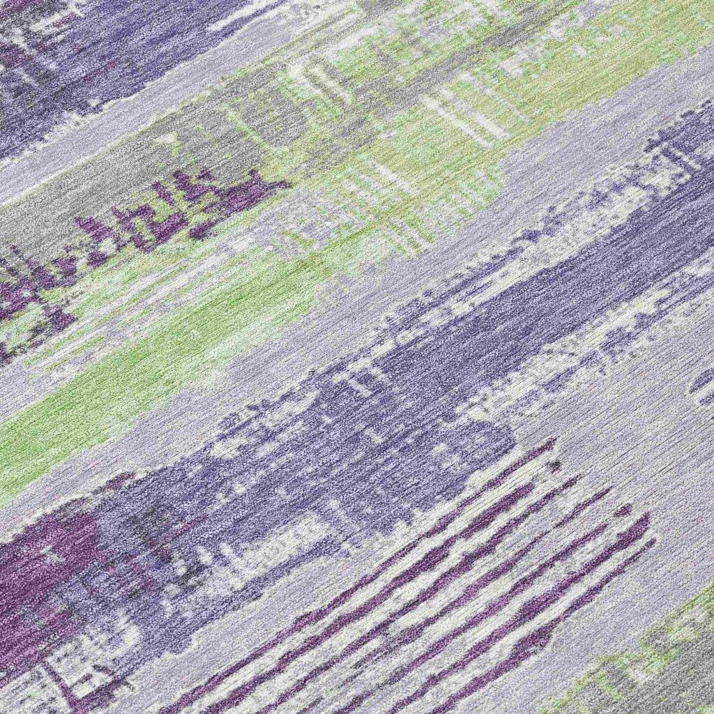 Aelaris Purple Washable Indoor - Outdoor Rug - LOOMLAN - LOOMLAN Rugs - Outdoor Rugs