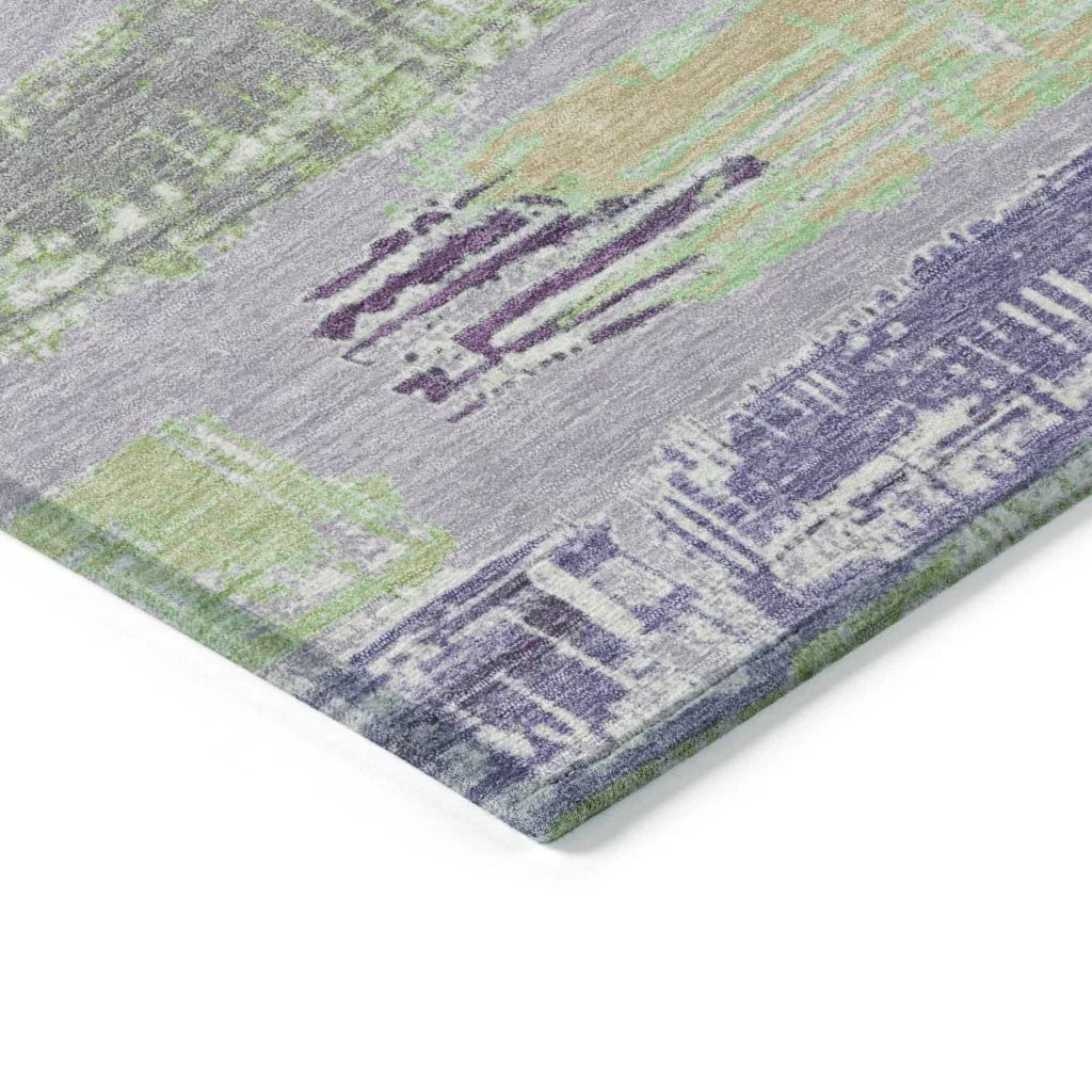 Aelaris Purple Washable Indoor - Outdoor Rug - LOOMLAN - LOOMLAN Rugs - Outdoor Rugs