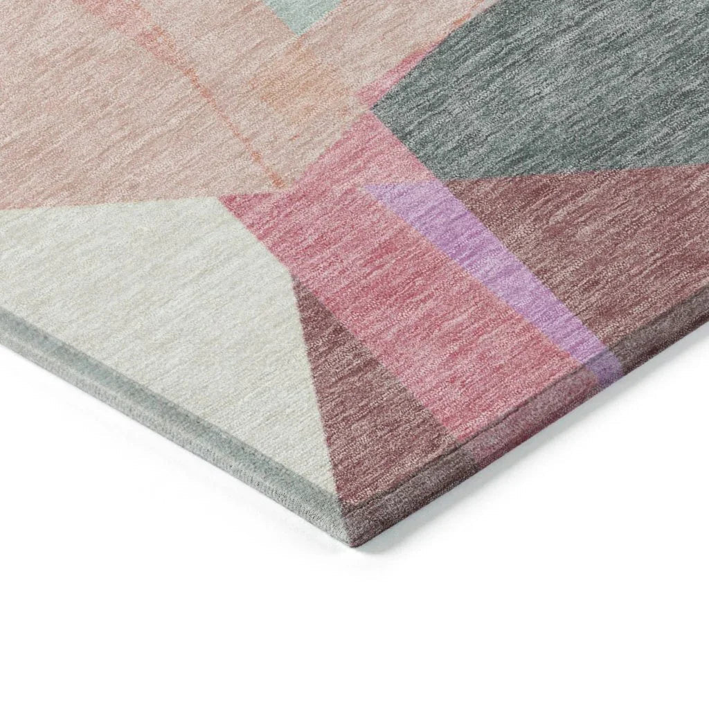 Aelas Blue Washable Indoor - Outdoor Rug - LOOMLAN - LOOMLAN Rugs - Outdoor Rugs
