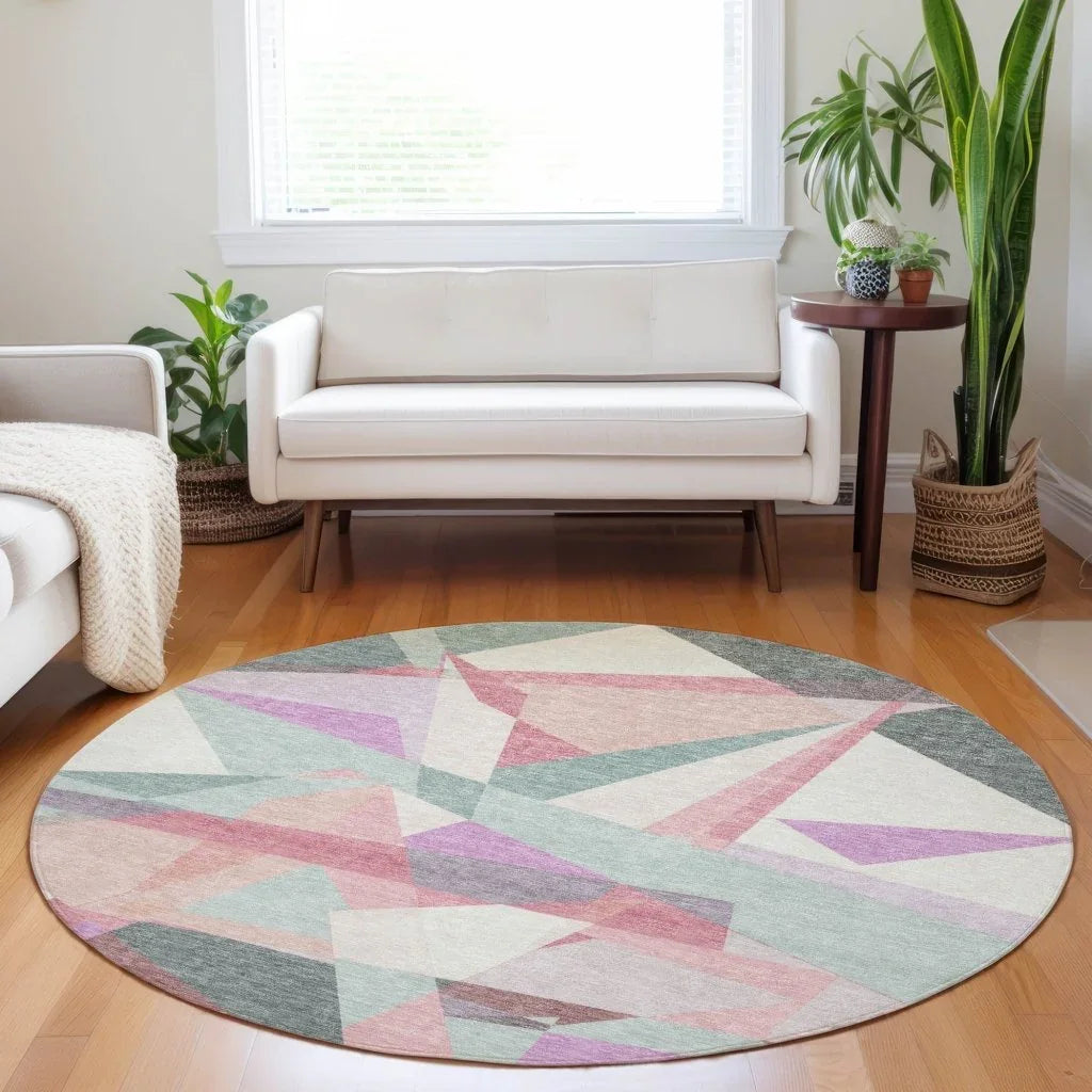 Aelas Blue Washable Indoor - Outdoor Rug - LOOMLAN - LOOMLAN Rugs - Outdoor Rugs
