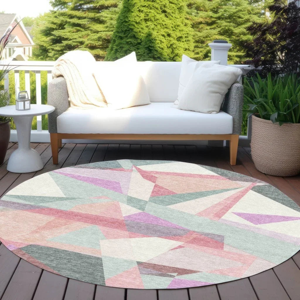 Aelas Blue Washable Indoor - Outdoor Rug - LOOMLAN - LOOMLAN Rugs - Outdoor Rugs