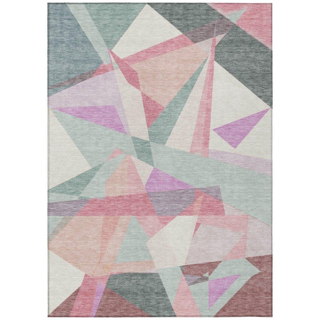 Aelas Blue Washable Indoor - Outdoor Rug - LOOMLAN - LOOMLAN Rugs - Outdoor Rugs