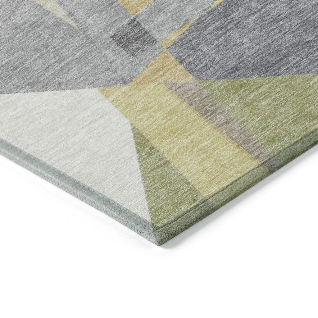 Aelas Gray Washable Indoor - Outdoor Rug - LOOMLAN - LOOMLAN Rugs - Outdoor Rugs