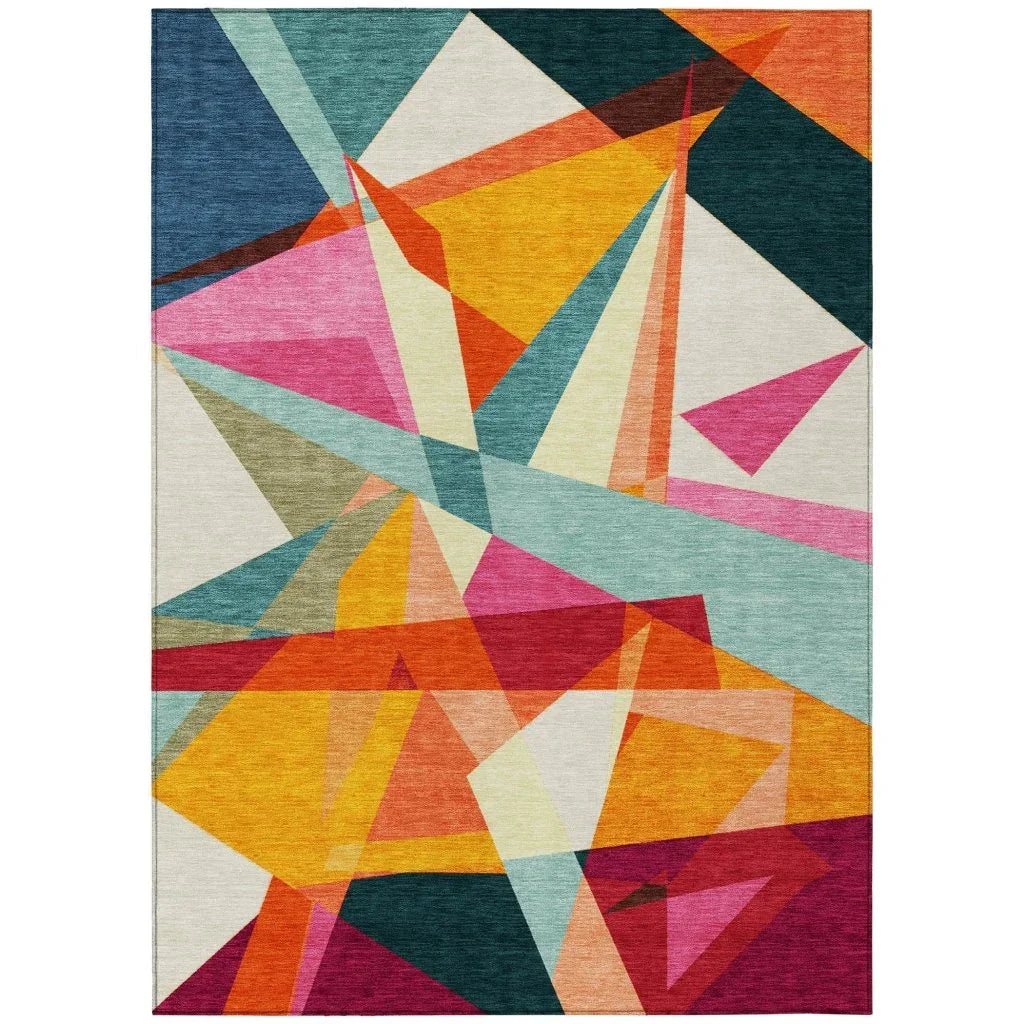 Aelas Ivory Washable Indoor - Outdoor Rug - LOOMLAN - LOOMLAN Rugs - Outdoor Rugs